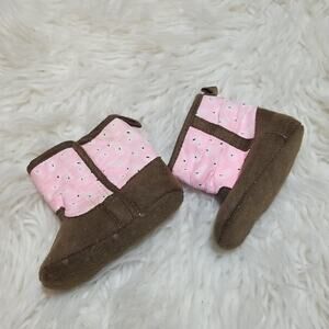 Rising Star Baby Brown and Pink Cowgirl Boots
